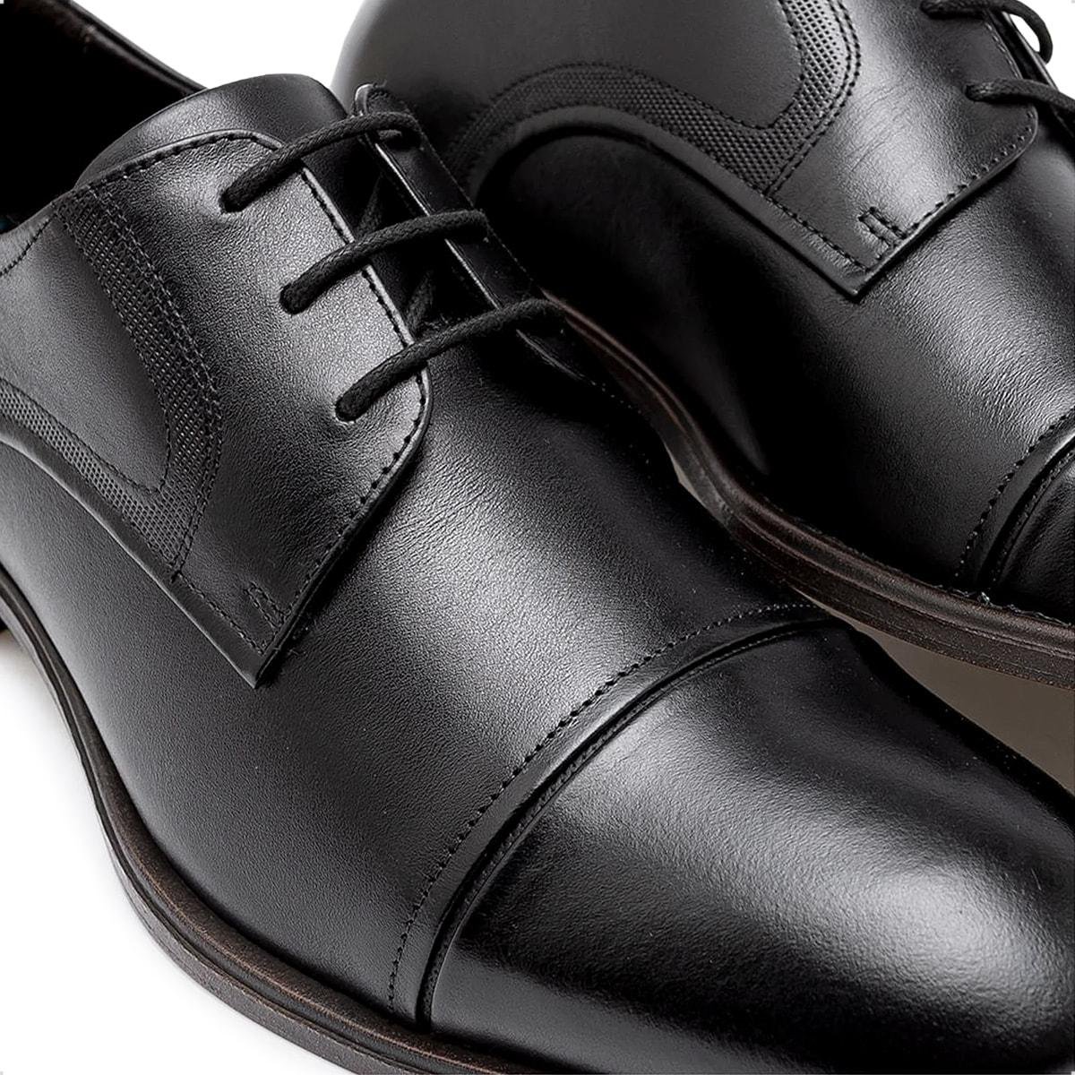 Sapato Social de Couro Democrata Masculino Smart Comfort Madison Hi-Soft 32 255106 Preto 3