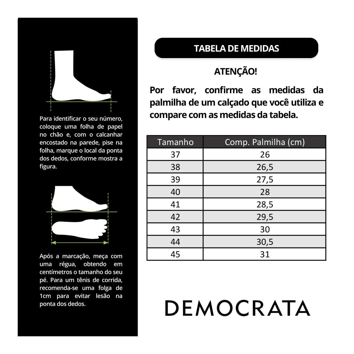Sapatênis de Couro Democrata Masculino Clay 290302 Azul Marinho 5