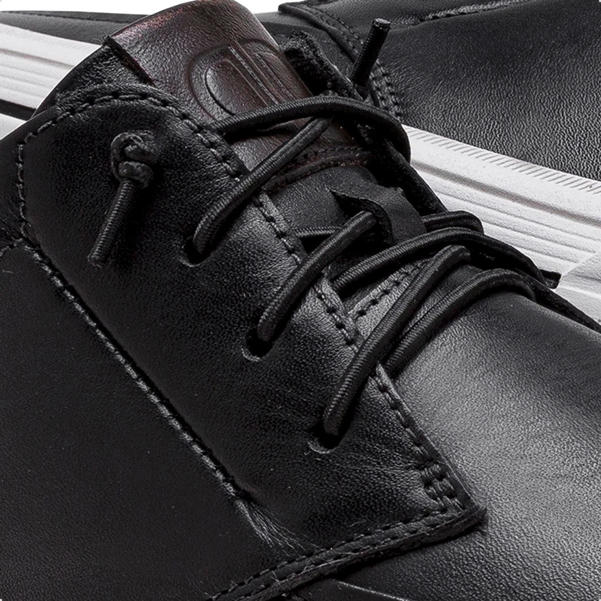 Sapatênis de Couro Democrata Masculino Clay 290302 Preto 3