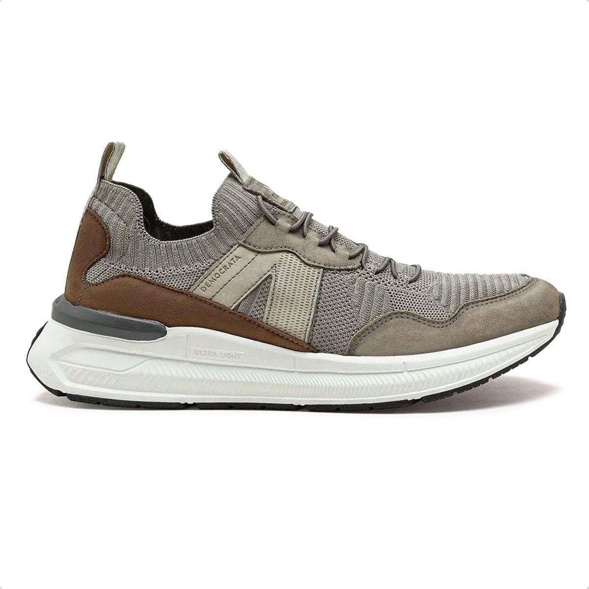 Tênis Democrata Masculino Brad Ultra Light 527103 Cinza 1
