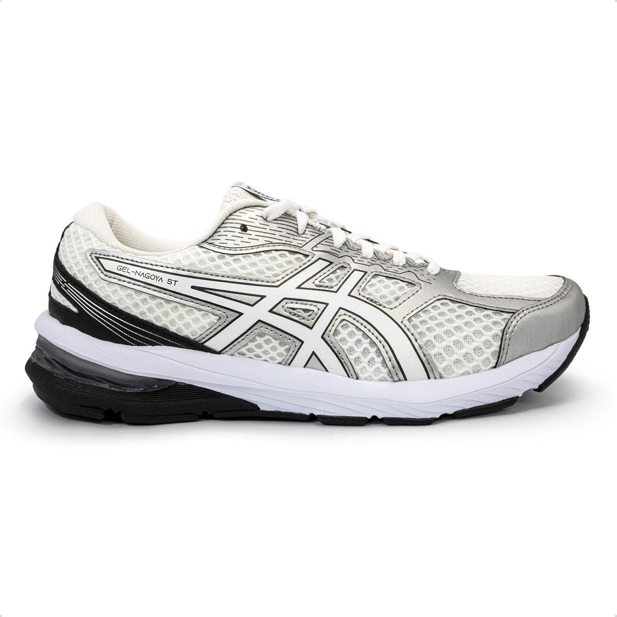 Tênis Asics Masculino Gel-Nagoya ST Corrida Branco/Prata 1