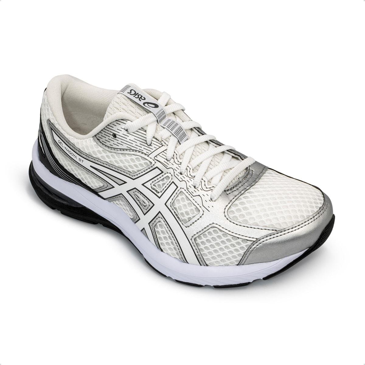 Tênis Asics Masculino Gel-Nagoya ST Corrida Branco/Prata 2