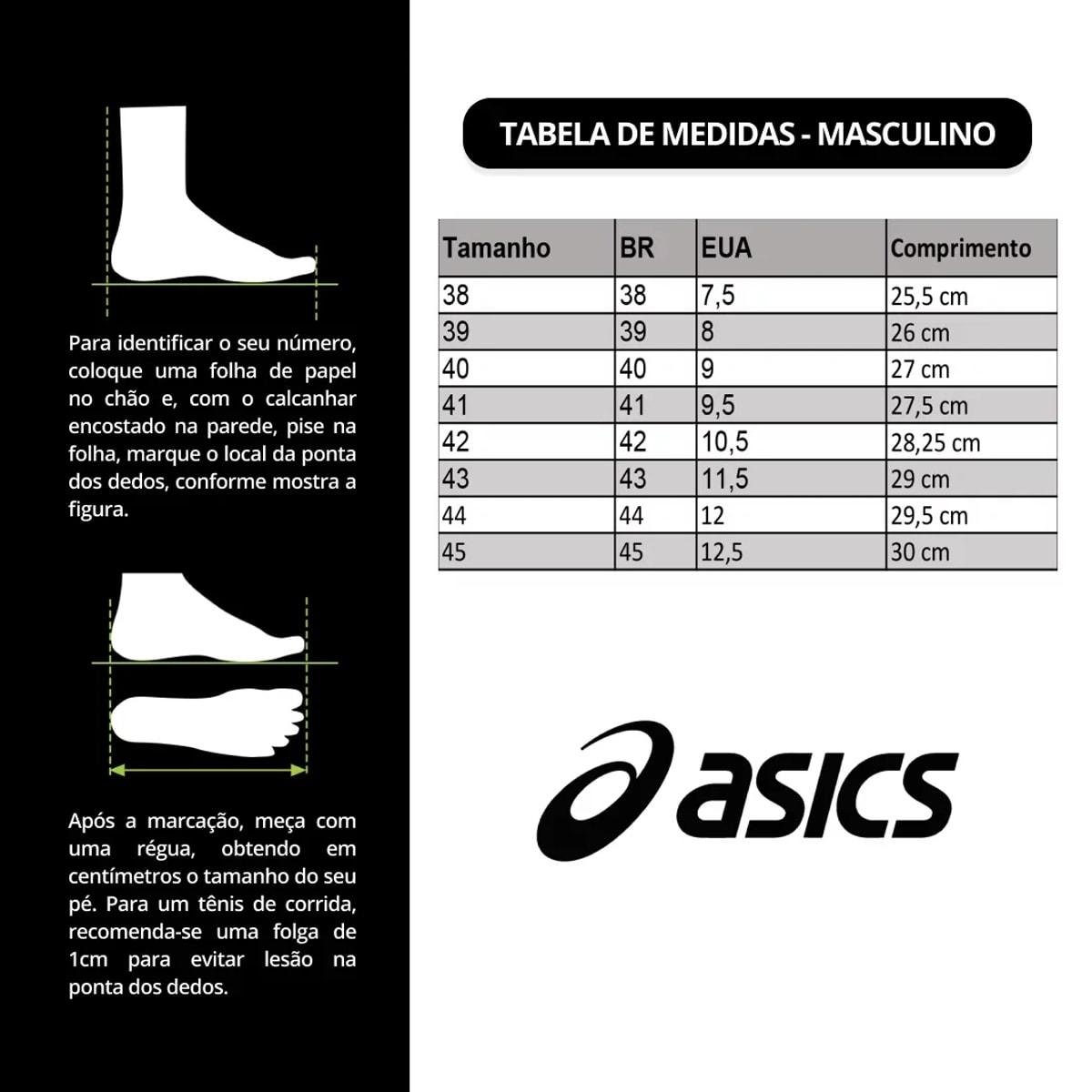 Tênis Asics Masculino Gel-Nagoya ST Corrida Branco/Prata 6