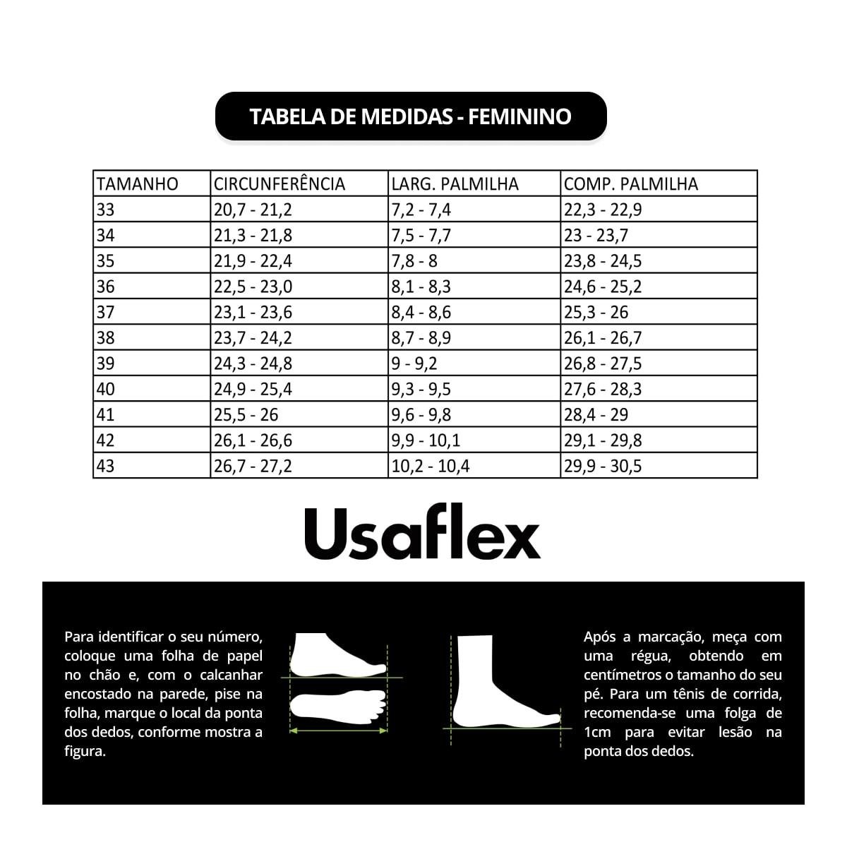 Sapatilha Usaflex Feminina Couro Casual UD08001 Off White 6