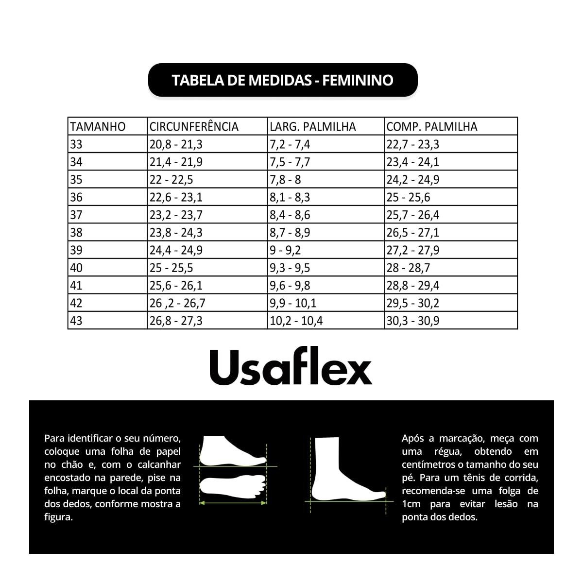 Scarpin Usaflex Feminino Couro Salto Bloco Casual UD05001 Marinho 6