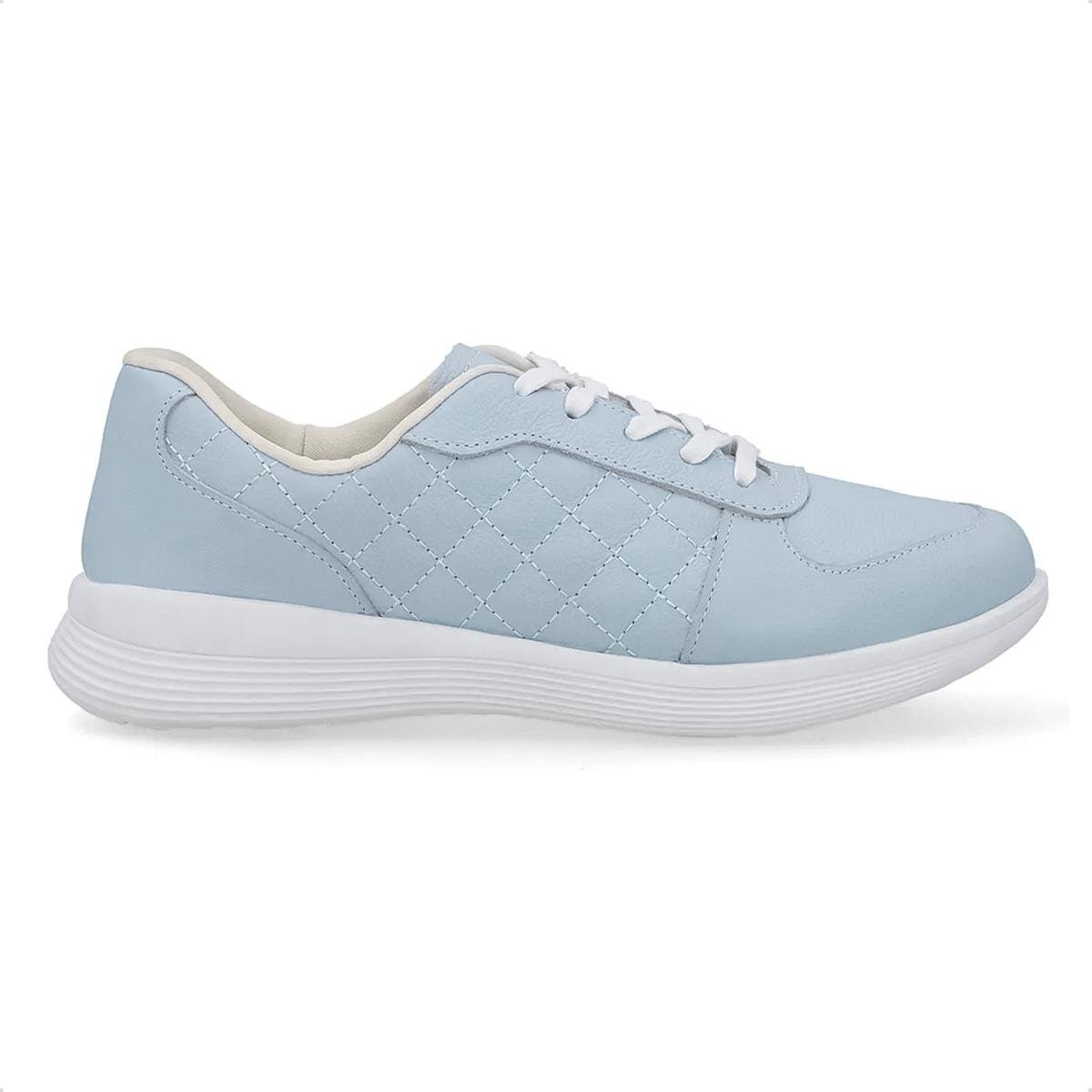 Tênis Usaflex Feminino Matelassê Couro Casual UD02003