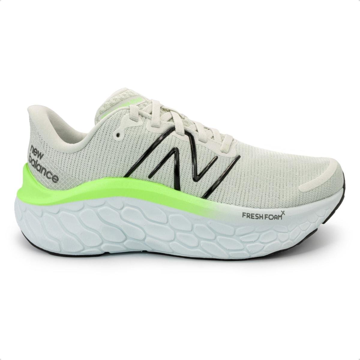 Tênis New Balance Feminino Fresh Foam X Kaiha Road Corrida Cinza/Verde 1