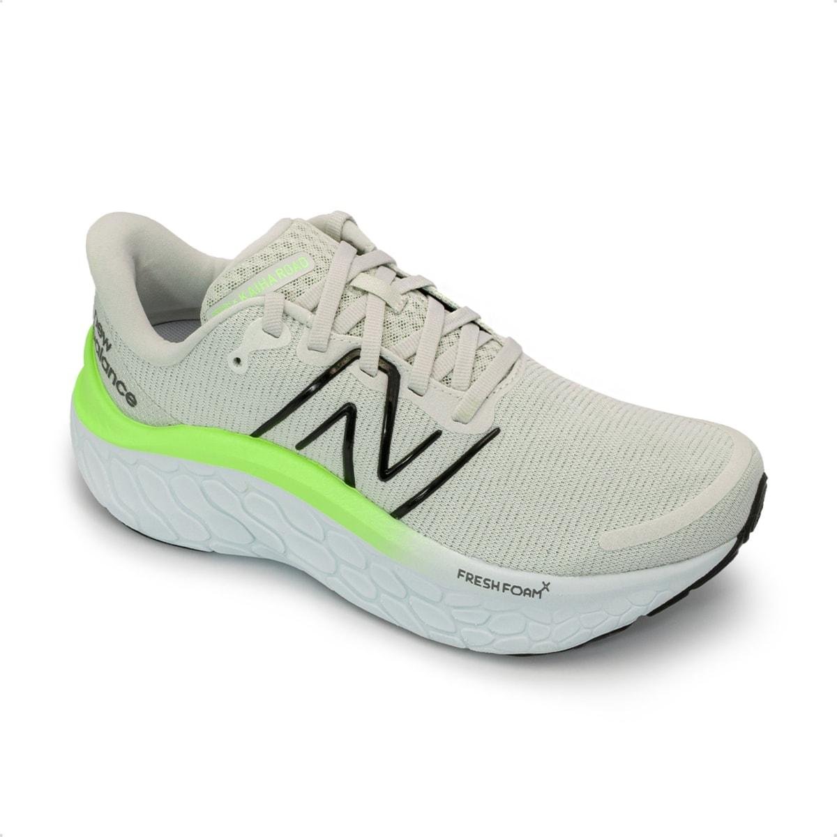 Tênis New Balance Feminino Fresh Foam X Kaiha Road Corrida Cinza/Verde 2