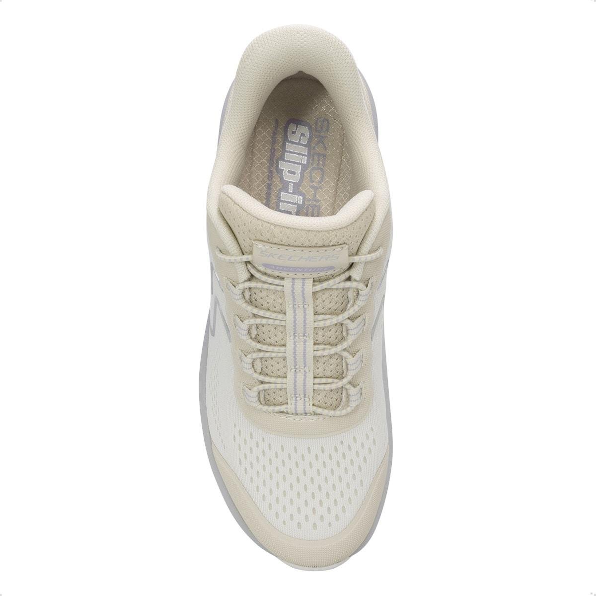 Tênis Skechers Feminino Glide-Step Sole Creme 3