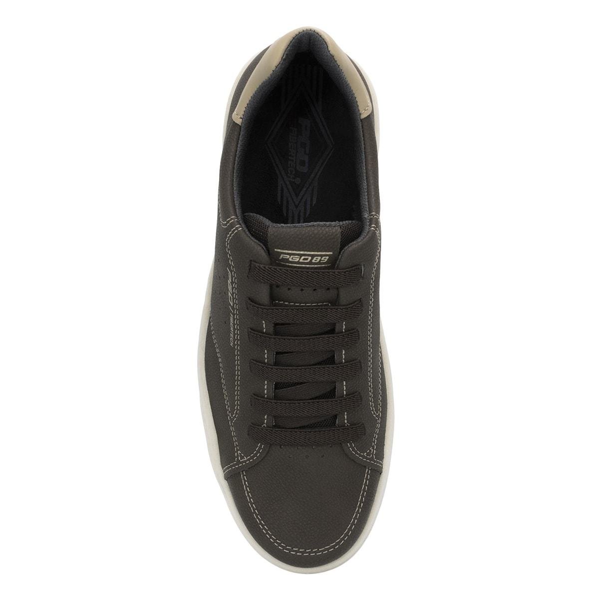 Sapatênis Pegada Masculino Hybe Casual 171907 Marrom Escuro 3