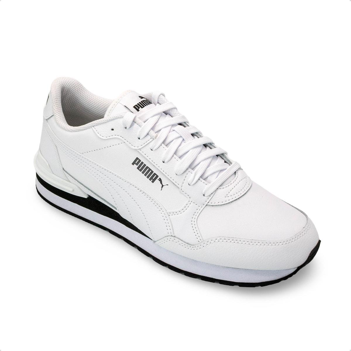 Tênis Puma Unissex St Runner V4 L Branco/Preto 2