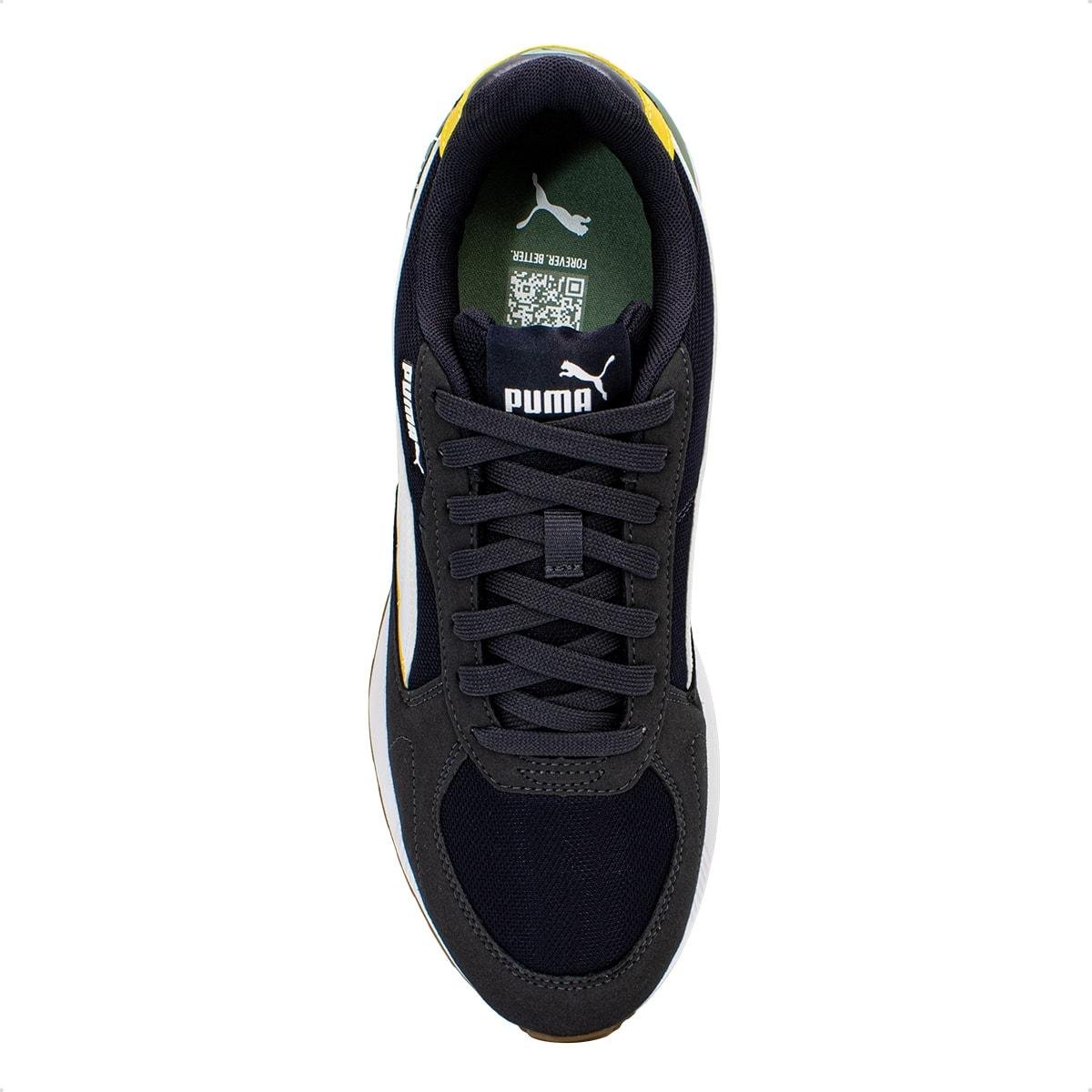 Tênis Puma Unissex Graviton Marinho/Amarelo 3