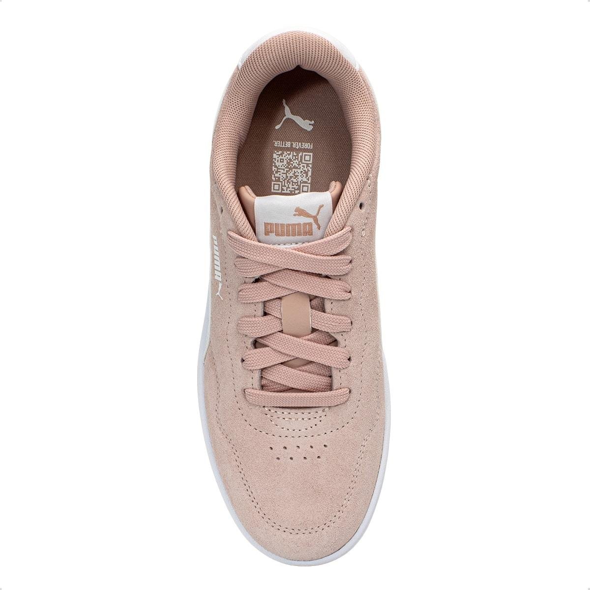 Tênis Puma Feminino Court Lally SD Rosa Claro 3