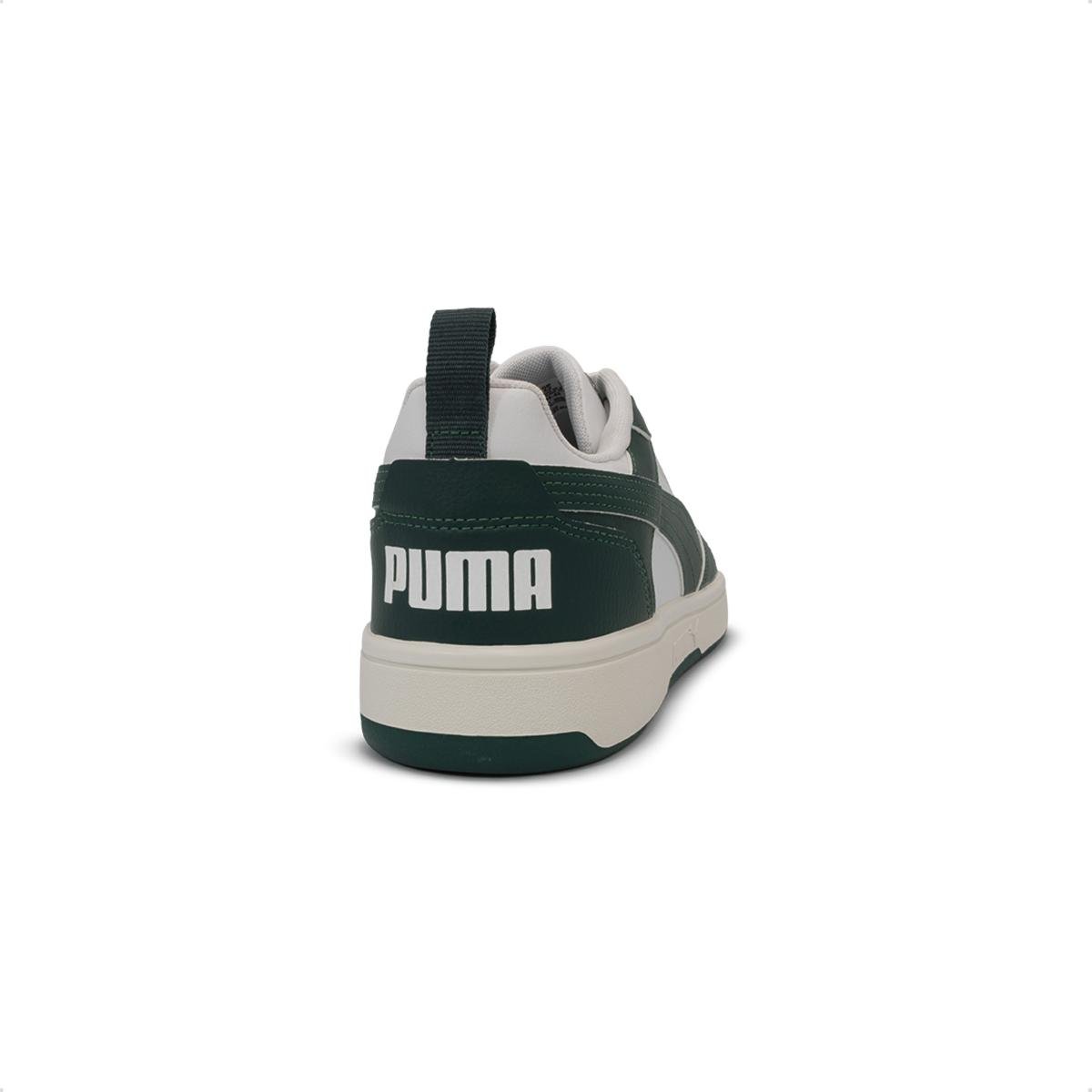 Tênis Puma Unissex Rebound V6 Low BDP Branco/Verde Escuro 4