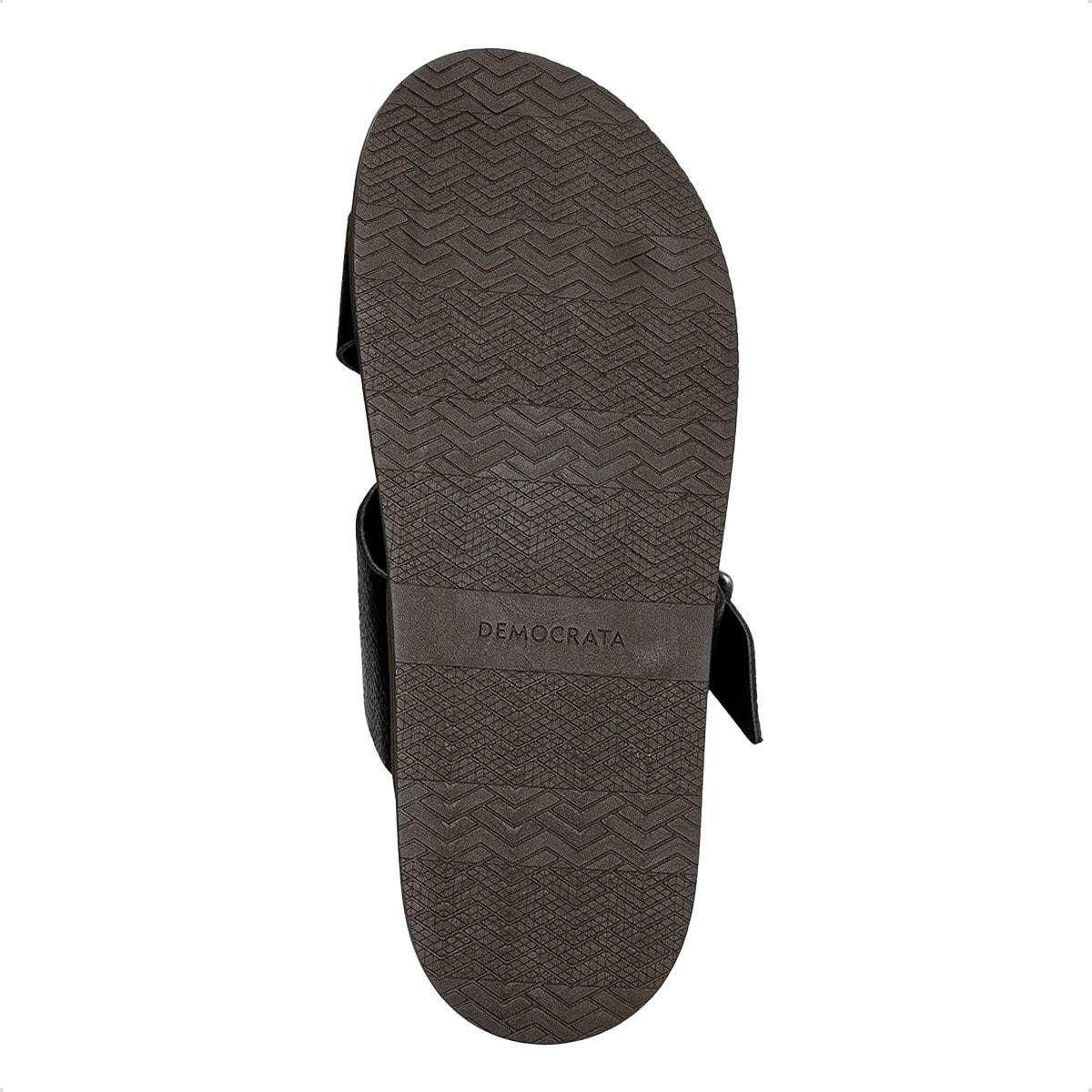 Sandália de Couro Democrata Masculina Dock Preto 4