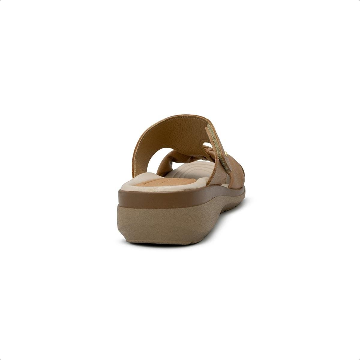 Tamanco Pegada Feminino em Couro 232712 Marrom Claro 4