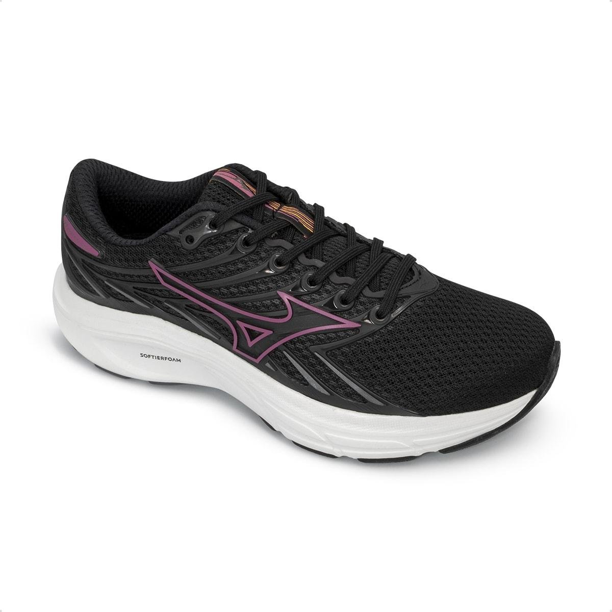 Tênis Mizuno Feminino Jet 8 Corrida Preto/Roxo 2
