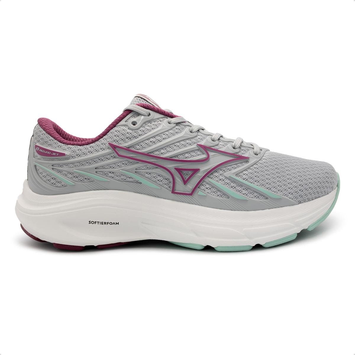 Tênis Mizuno Feminino Jet 8 Corrida Cinza 2