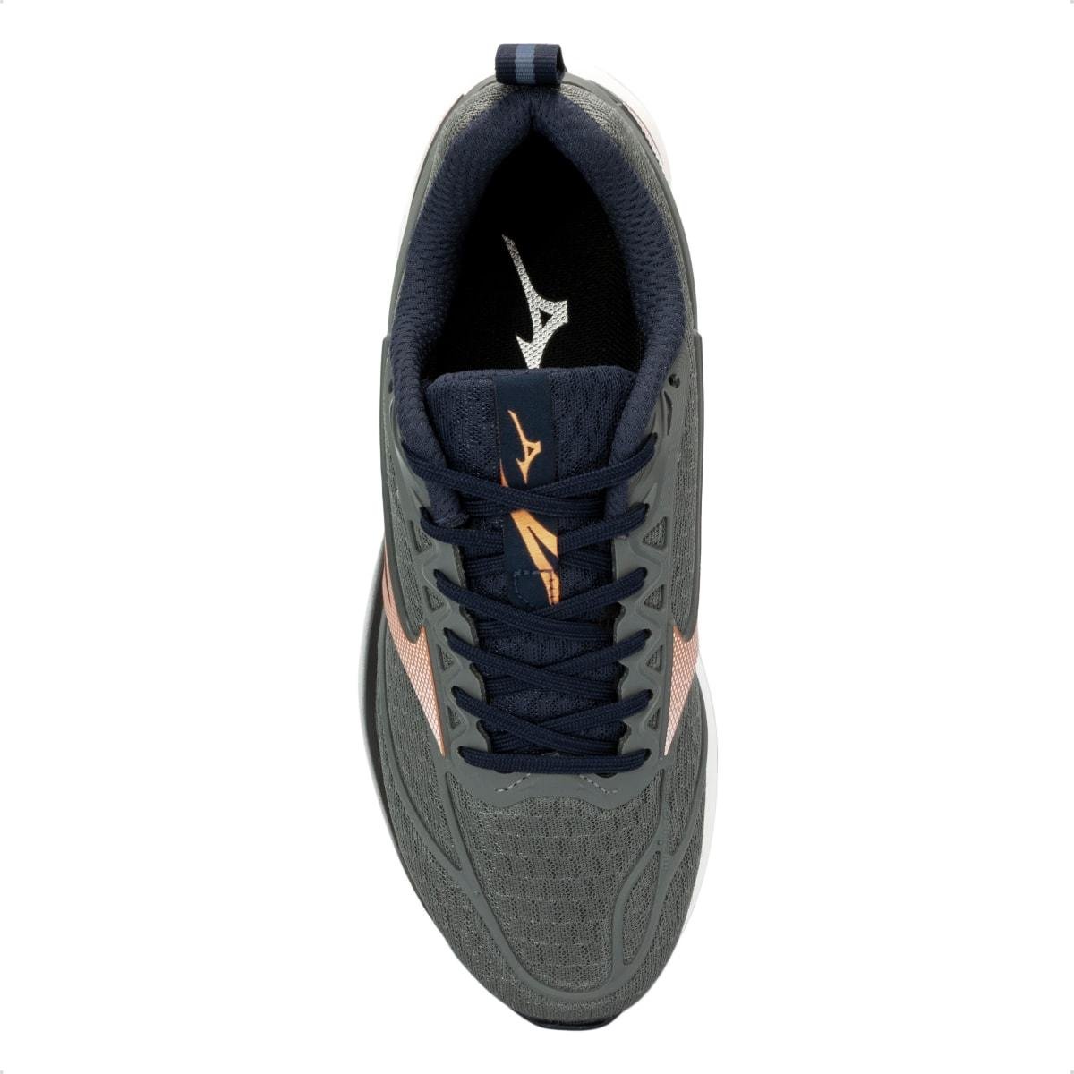 Tênis Mizuno Feminino Space 5 Corrida Cinza/Marinho 3
