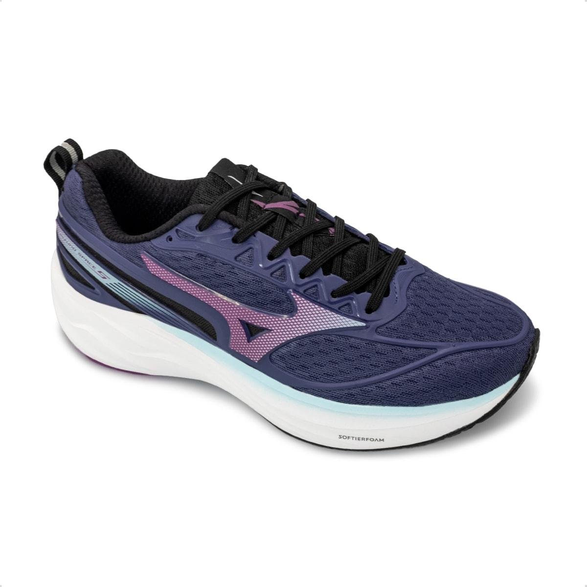 Tênis Mizuno Feminino Space 5 Corrida Azul/Roxo 2