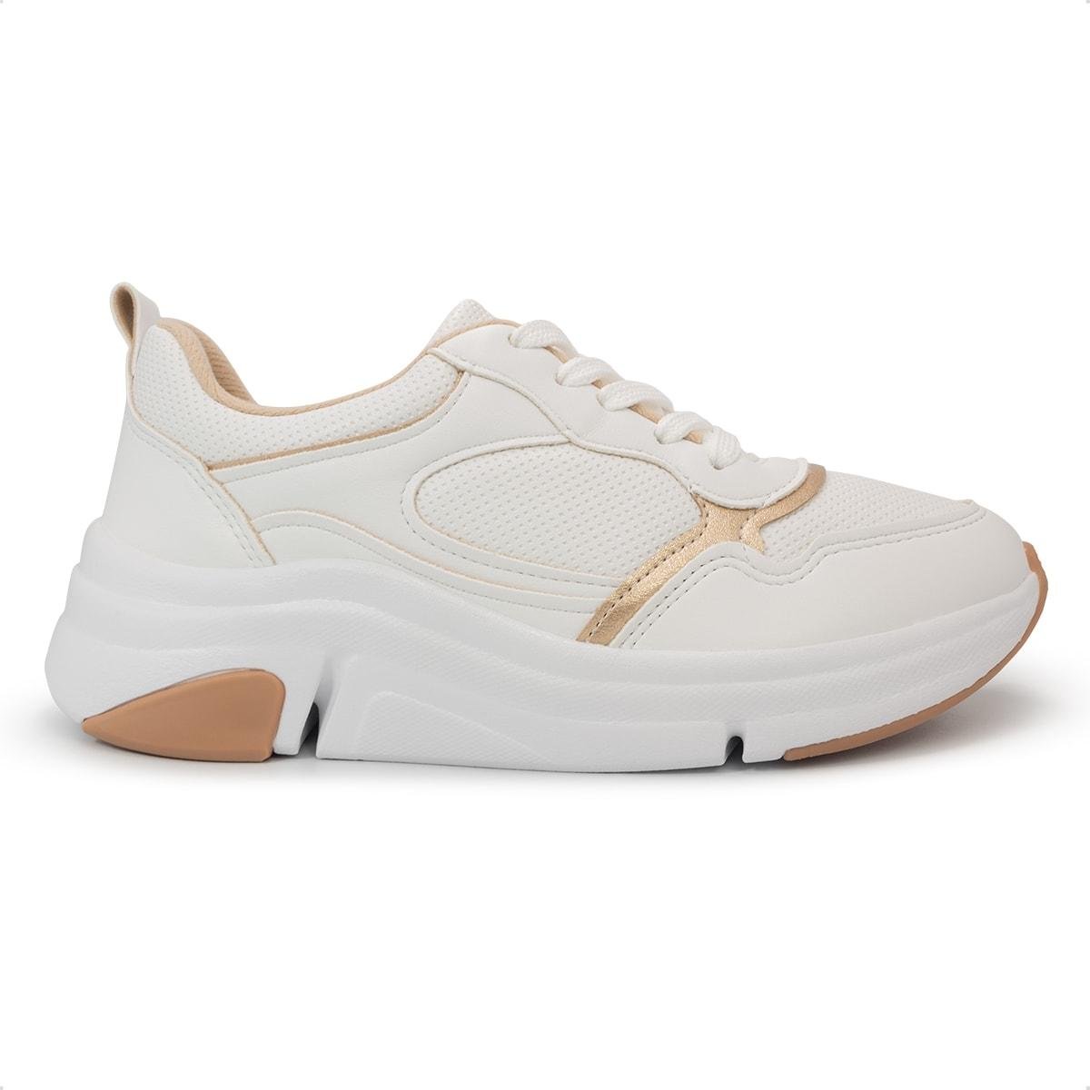 Tênis Modare Feminino Np Suprem Met Lodon 7401.103 Branco/Bege 1