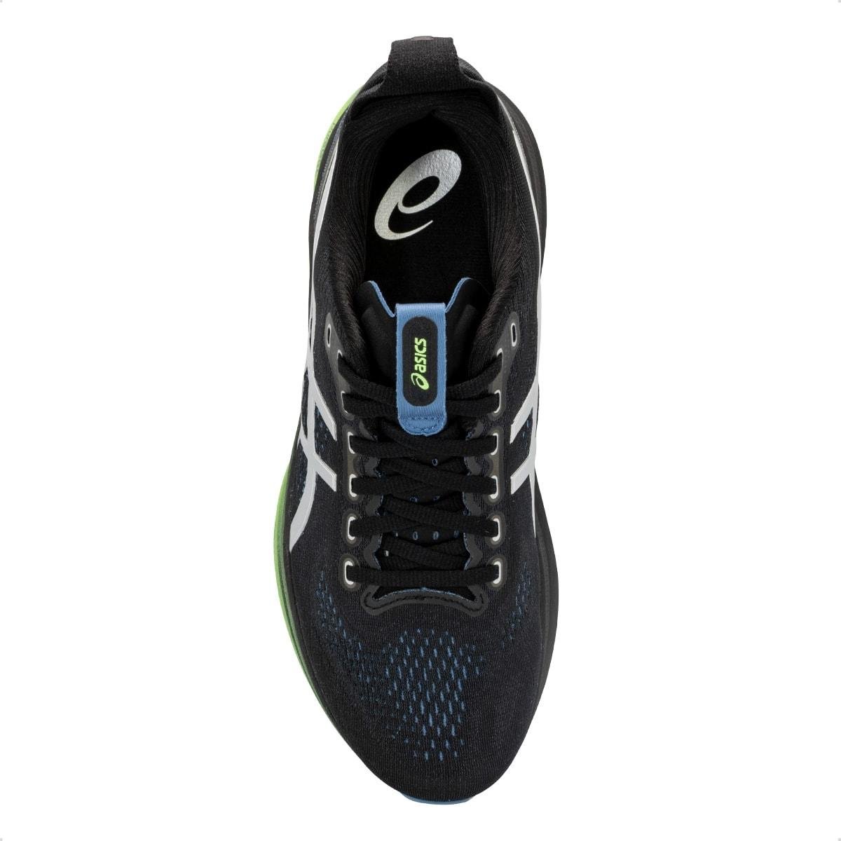 Tênis Asics Masculino Gel-Kayano 32 Luxe Corrida Preto/Verde 3