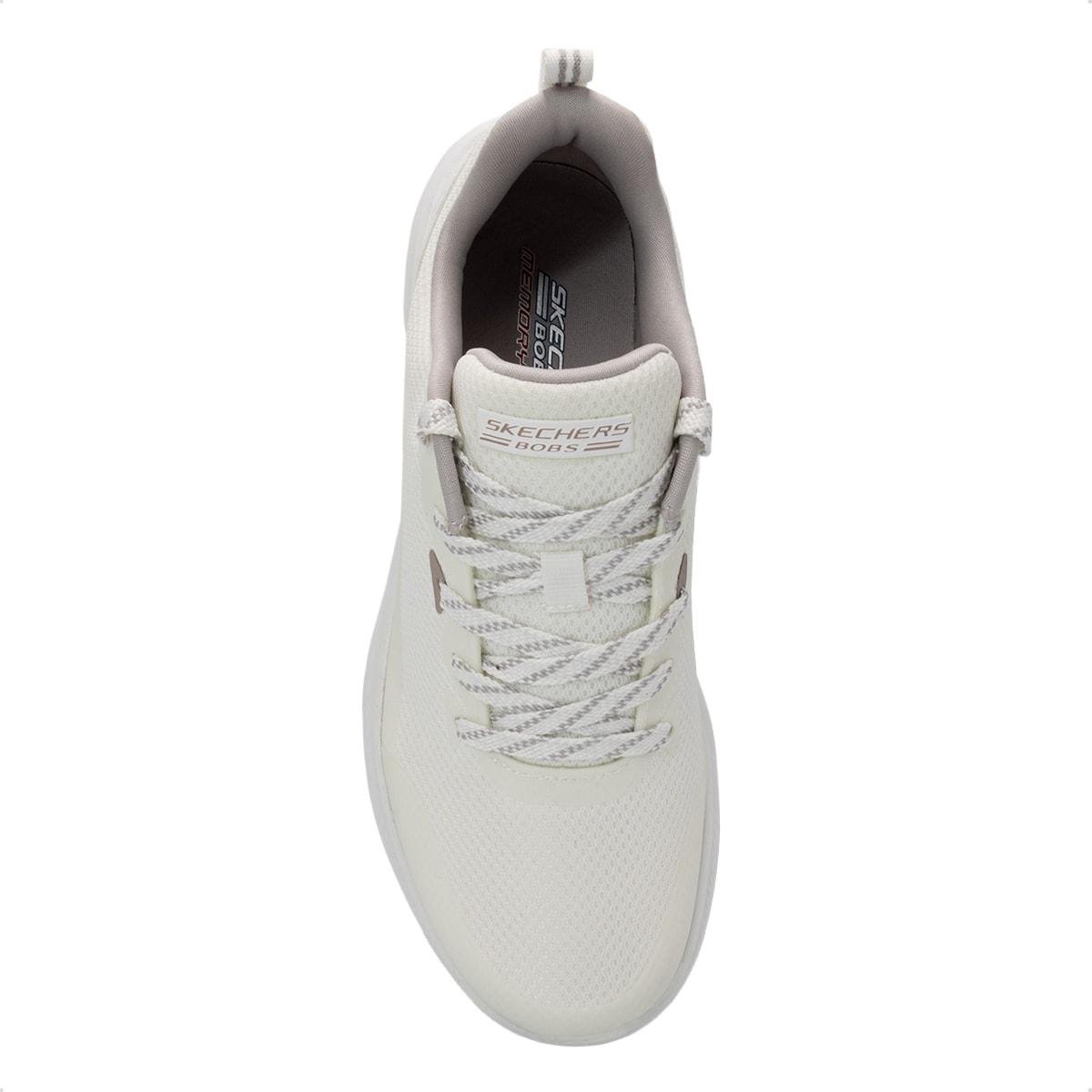Tênis Skechers Feminino Bobs Moda Flex Treino Branco 3