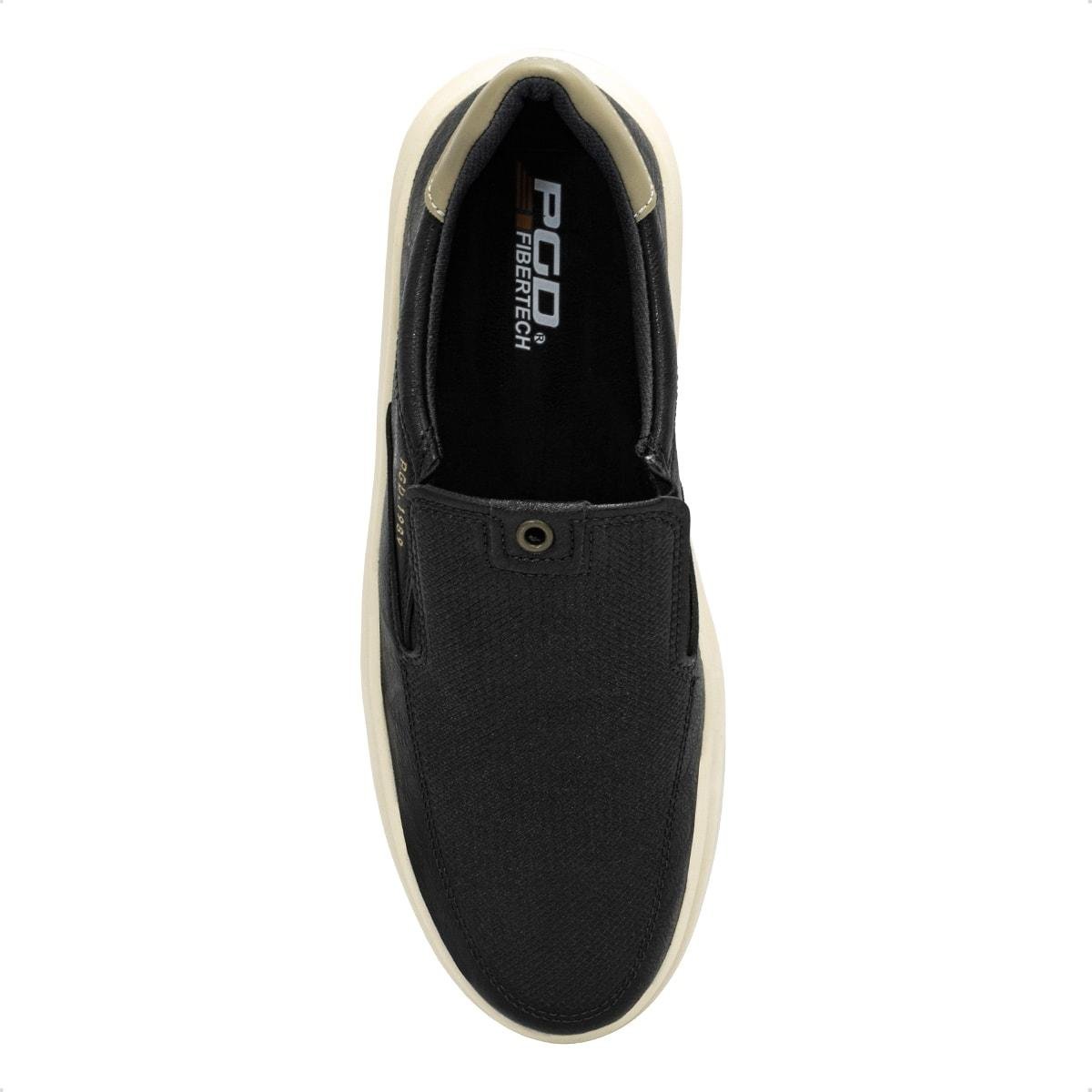 Sapatênis Pegada Masculino em Microfibra Casual 172106 Preto 3