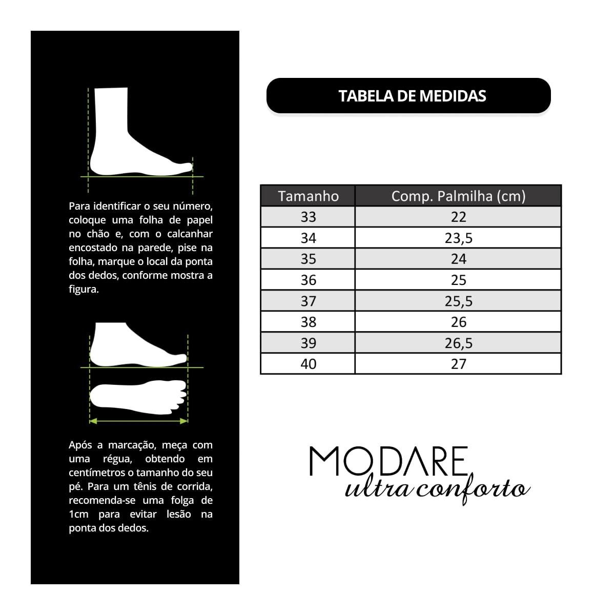 Tênis Modare Feminino London Calce Fácil 7401.105 Nude 6