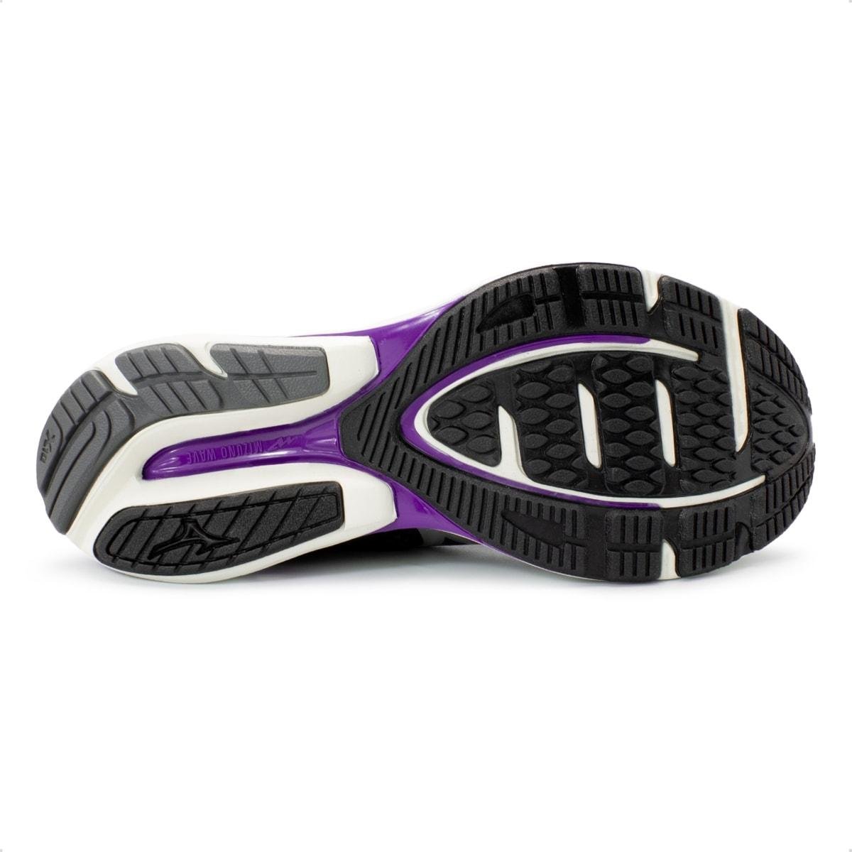 Tênis Mizuno Feminino Wave Dynasty 7 Corrida Preto/Roxo 5