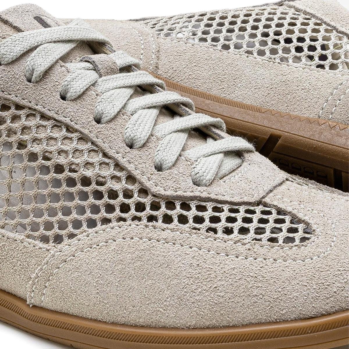 Tênis de Couro Democrata Feminino Olivia 657102 Bege 3