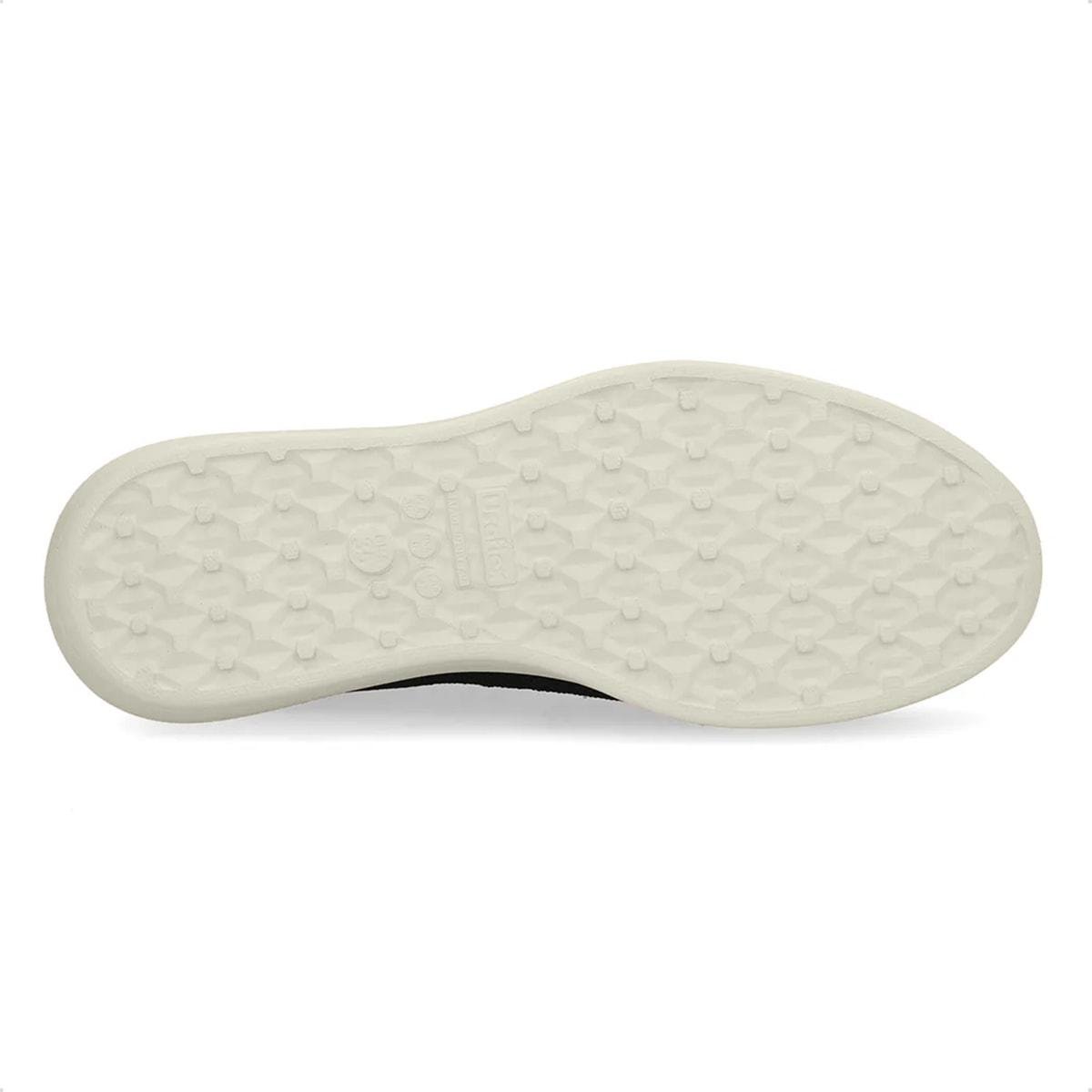 Tênis Usaflex Feminino Slip On Tricot UD03005 Casual Preto/Off White 5