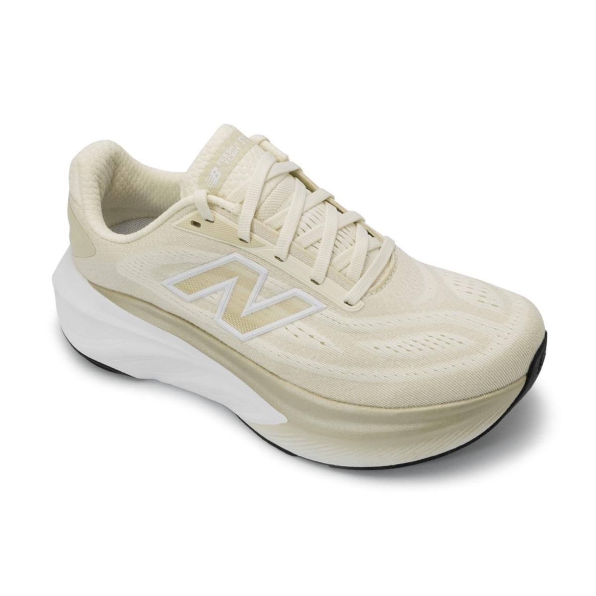 Tênis New Balance Feminino Fresh Foam X More V6 Corrida Bege 2