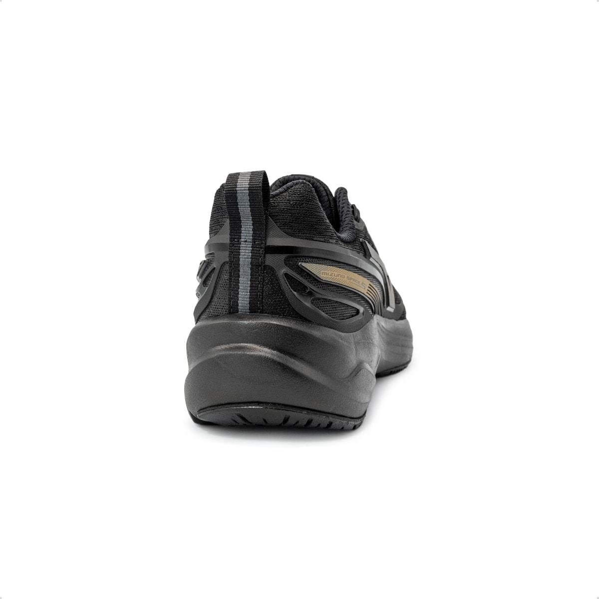 Tênis Mizuno Masculino Space 5 Corrida Preto/Dourado 4