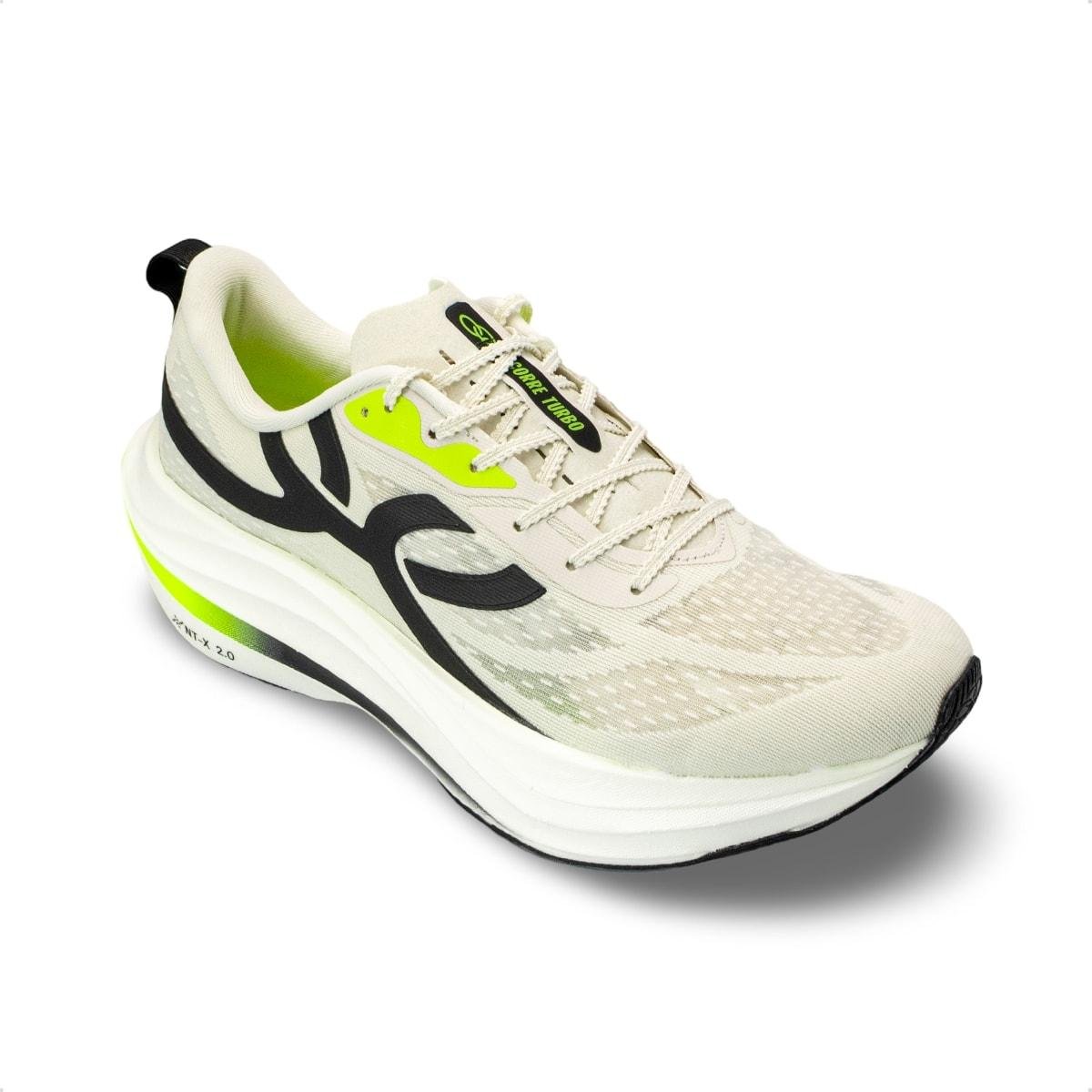 Tênis Olympikus Unissex Corre Turbo Corrida Off White/Preto 2