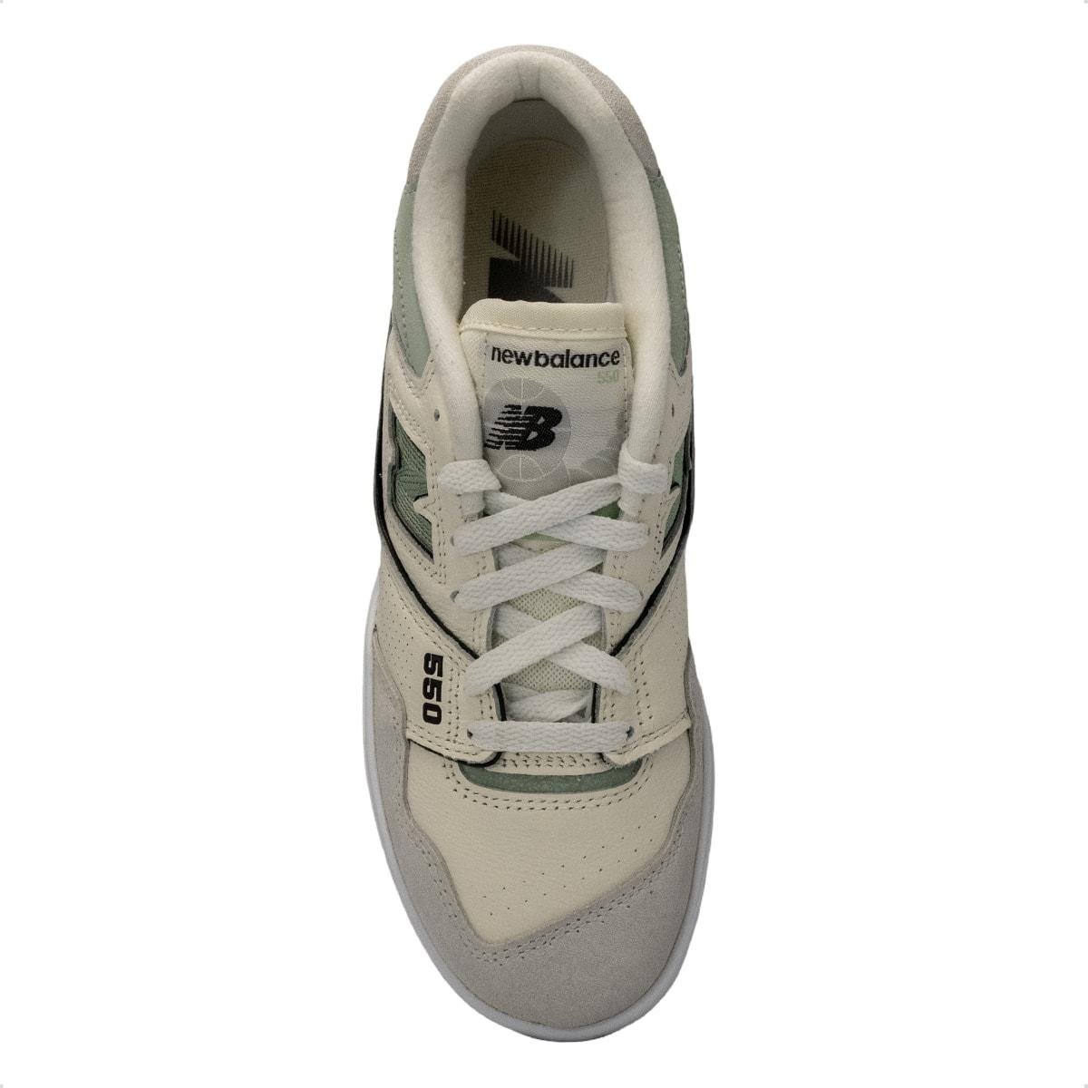 Tênis New Balance Feminino 550 Bege/Verde 3