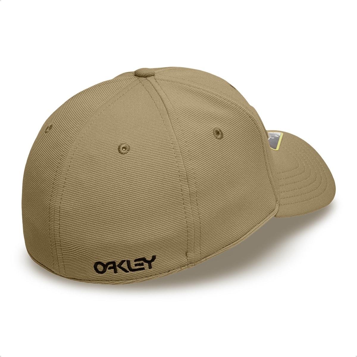 Boné Oakley 6 Panel Stretch Hat Embossed Cáqui 2