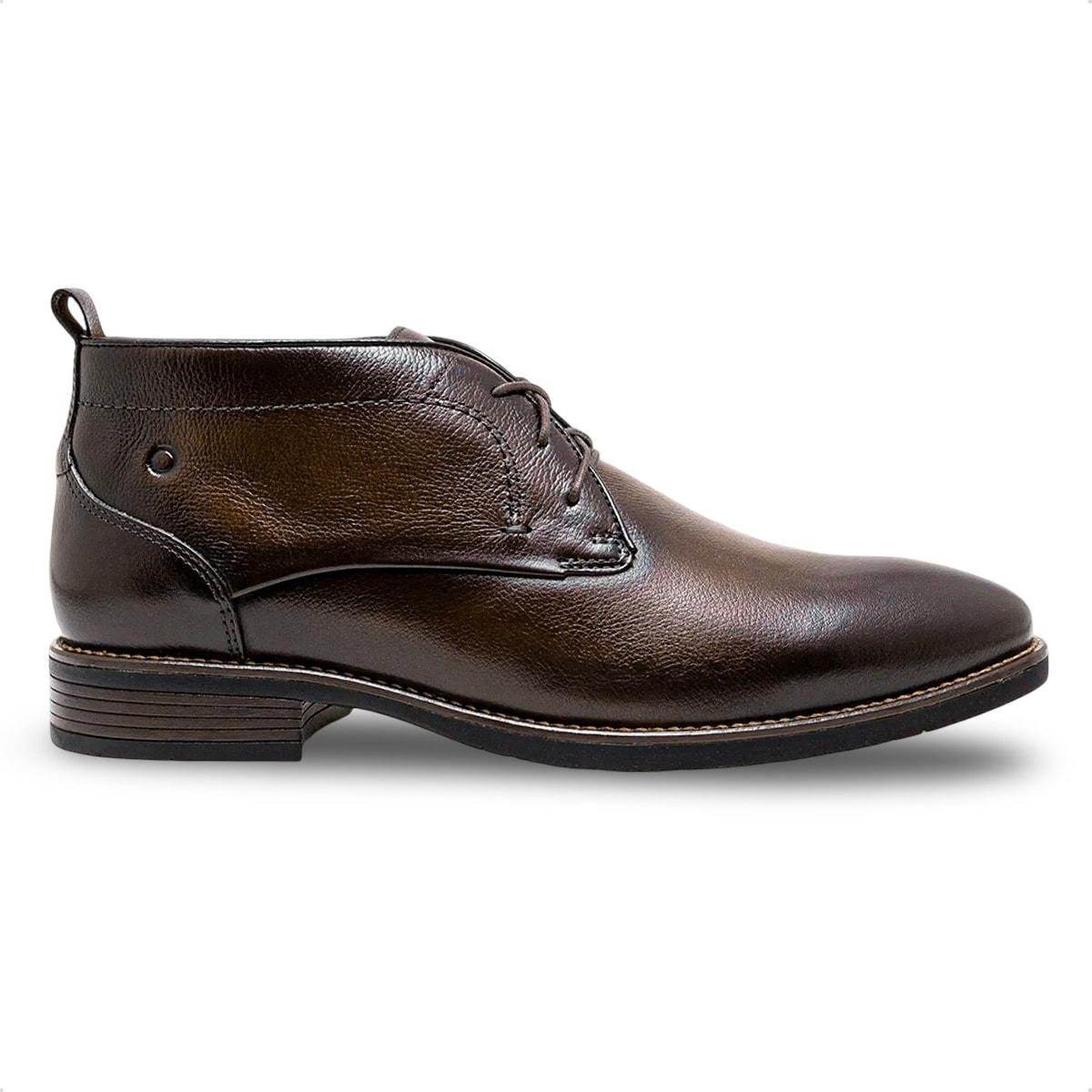 Bota Couro Democrata Masculina Taylor Hi-Soft Cano Curto
