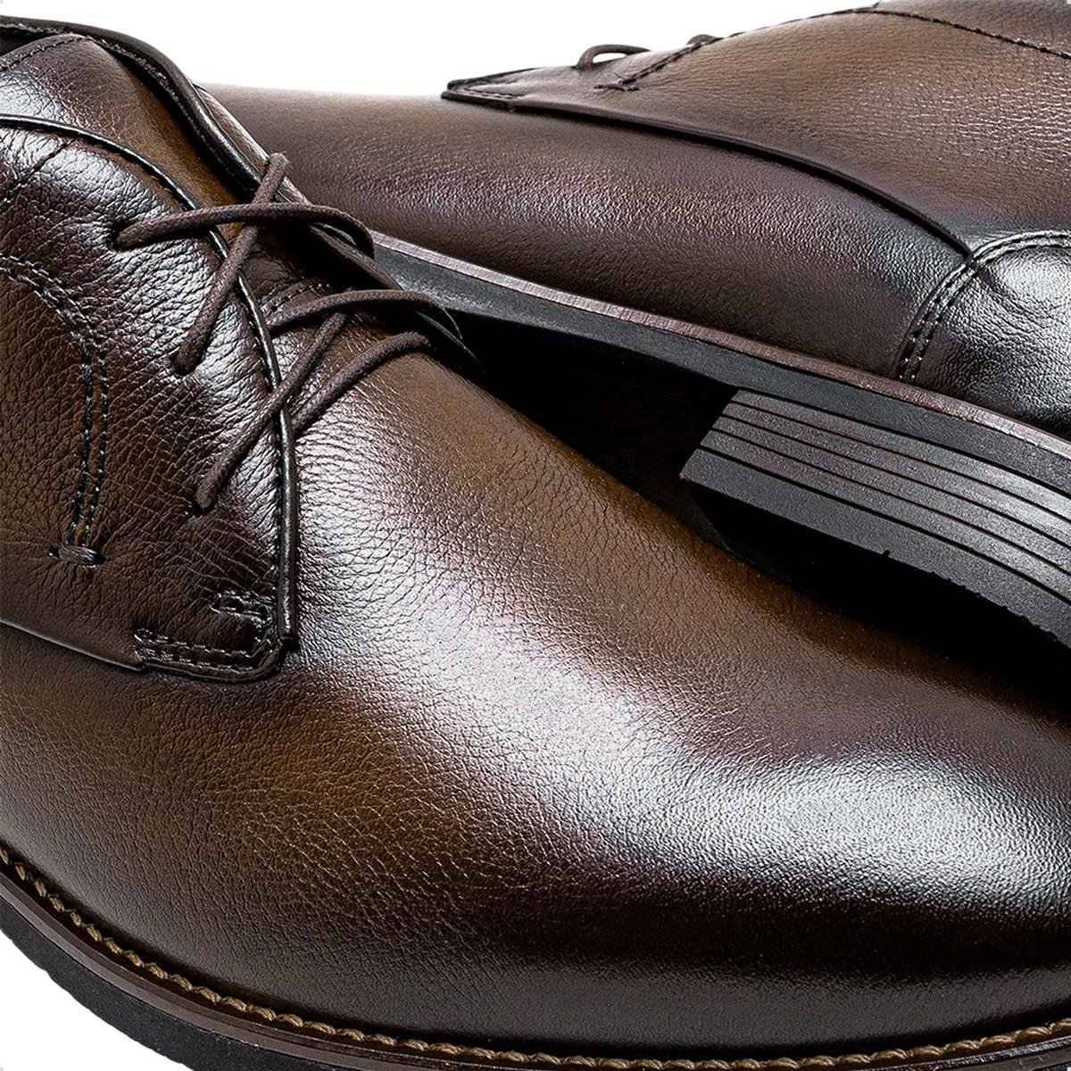 Bota Couro Democrata Masculina Taylor Hi-Soft Cano Curto Marrom 3