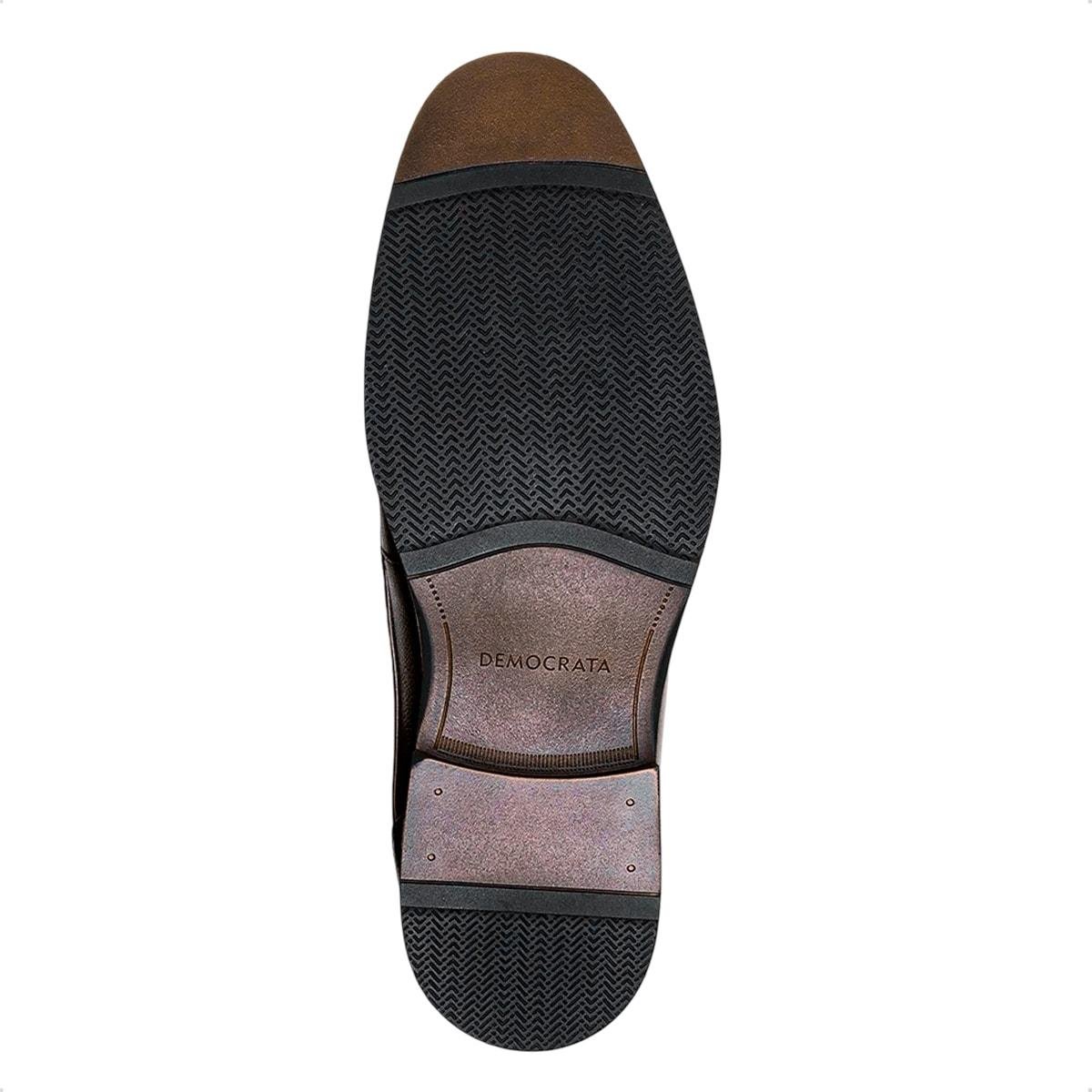 Bota Couro Democrata Masculina Taylor Hi-Soft Cano Curto Marrom 4