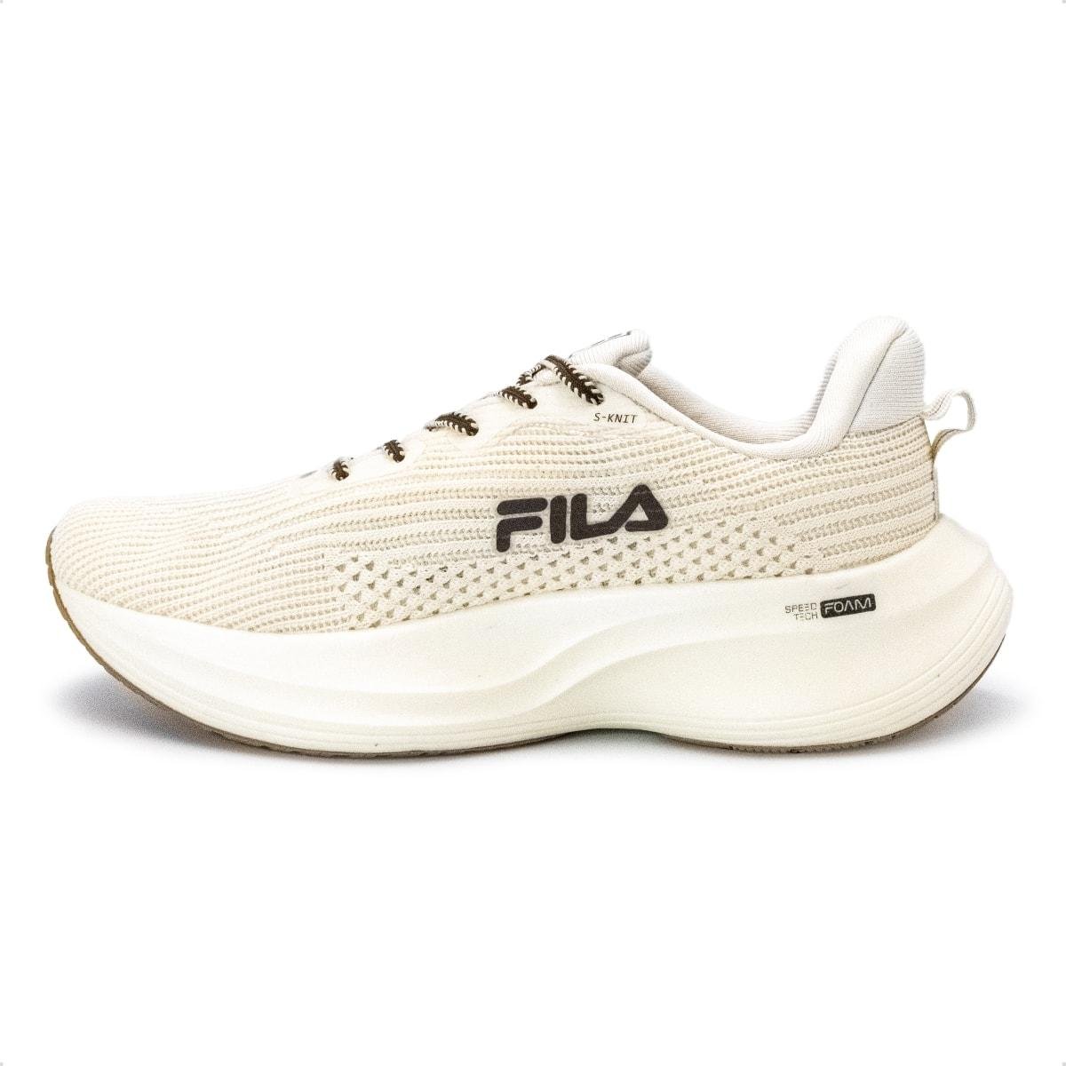 Tênis Fila Feminino Racer Speedzone Corrida Collab Manu Cit Bege 4