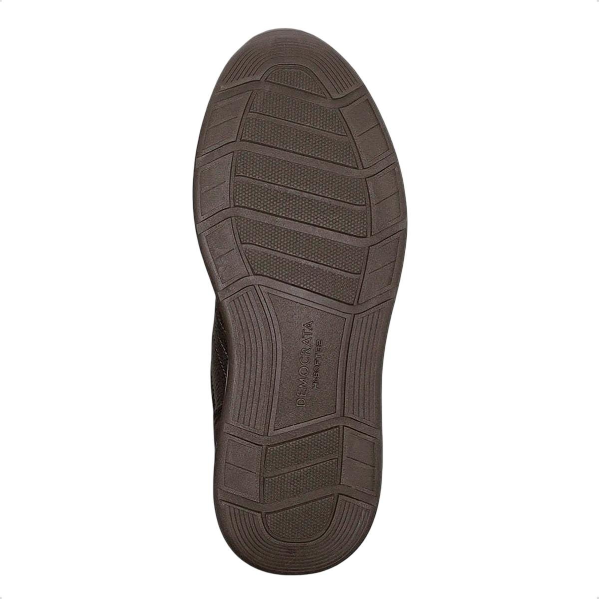 Tênis de Couro Democrata Masculino Mark Hi-Soft 32 662101 Taupe 4