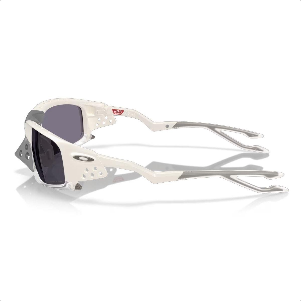 Óculos de Sol Oakley Unissex Plantaris SQ Prizm Grey Branco/Preto 4