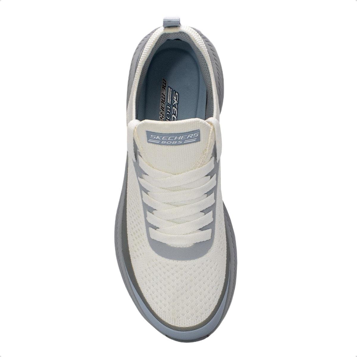 Tênis Skechers Feminino Bobs Skillz - Too Vital Branco/Azul 3