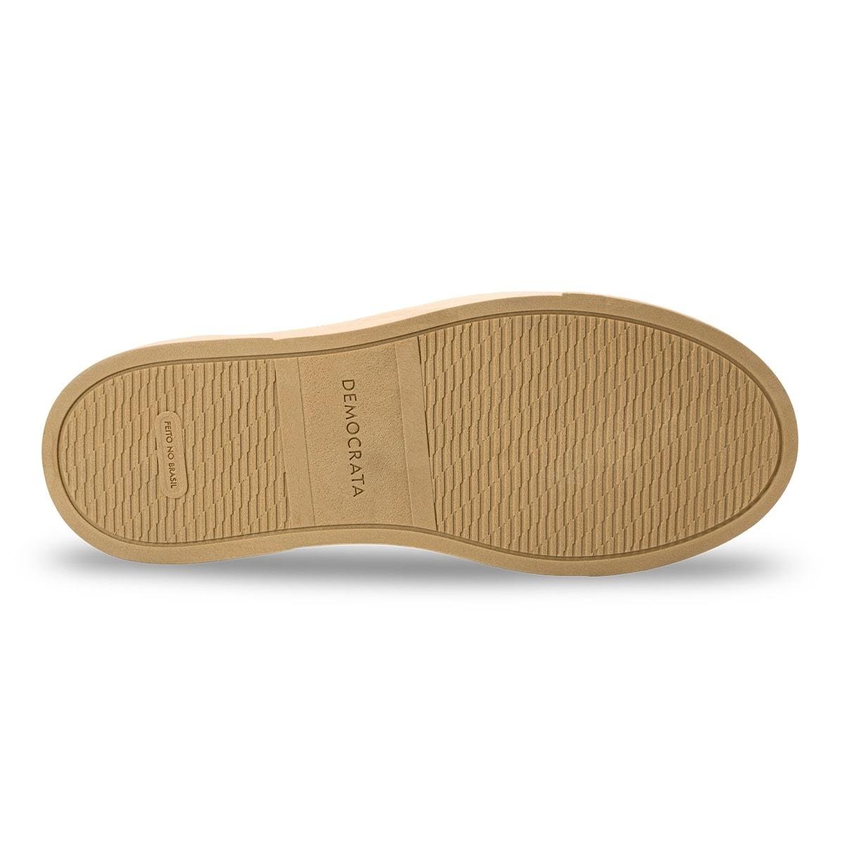 Tênis de Couro Democrata Masculino Bill Slip On 240904 Marrom Escuro 5