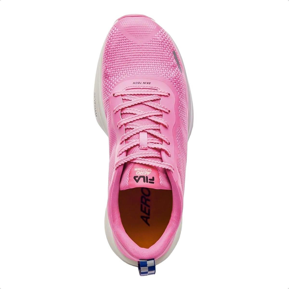 Tênis Fila Feminino Aero Skyfoam Corrida Rosa 3