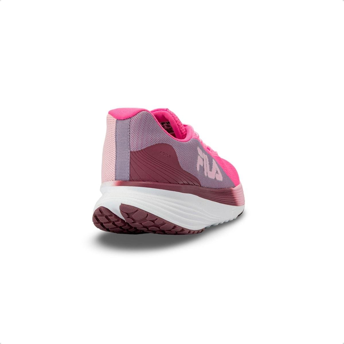 Tênis Fila Feminino Agile Corrida Rosa/Roxo 5