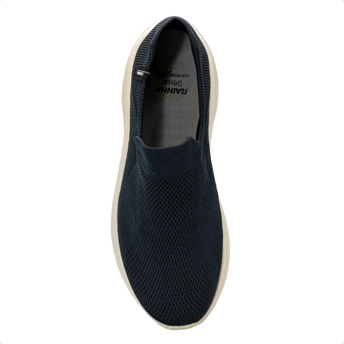 Tênis Rainha Masculino Slip On Relax II Azul Petróleo 3