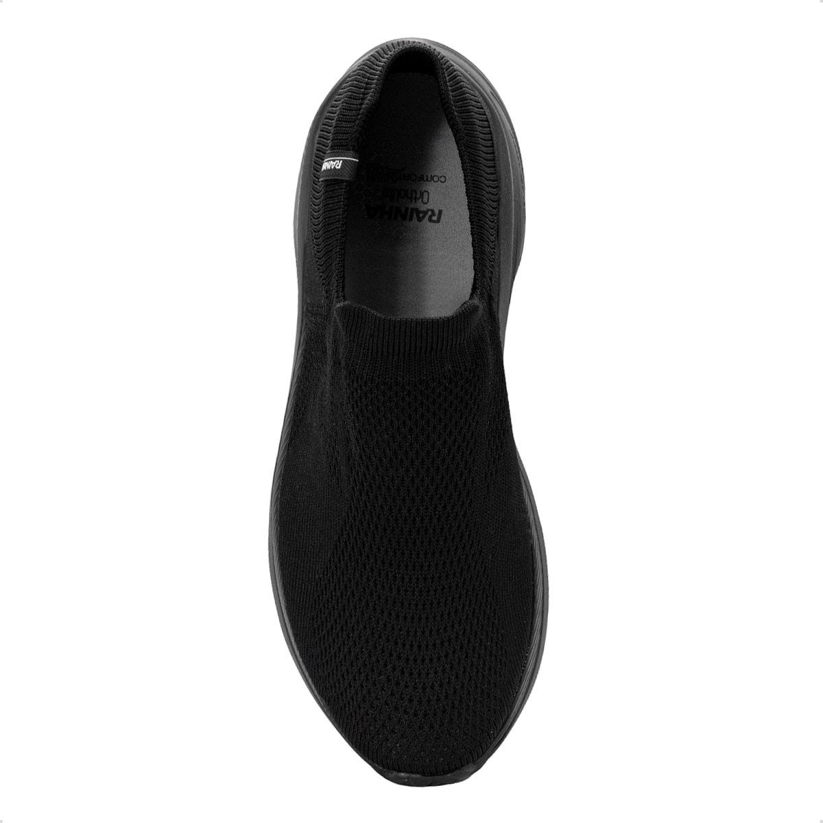 Tênis Rainha Masculino Slip On Relax II Preto 3