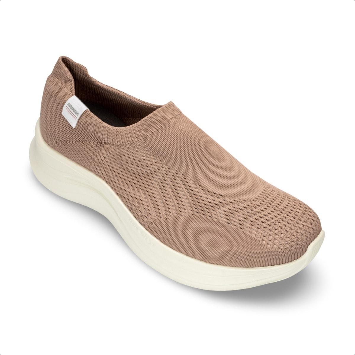 Tênis Rainha Feminino Slip On Charm II Nude 2